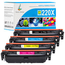 HP 220X BKCYM z Chipem